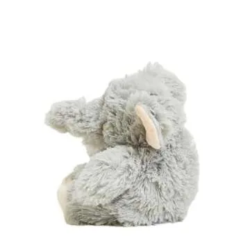 warmies Junior Microwavable & Weighted Stuffed Animals, Elephant - Heated Stuffed Animal Plushie for Warmth & Comfort - Cute Soft Plush Toys for Adults & Children (Boys, Girls, Babies & Toddlers)