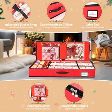 Mrrihand Wrapping Paper Organizer for All Occasions