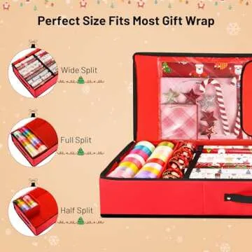 Mrrihand Wrapping Paper Organizer for All Occasions