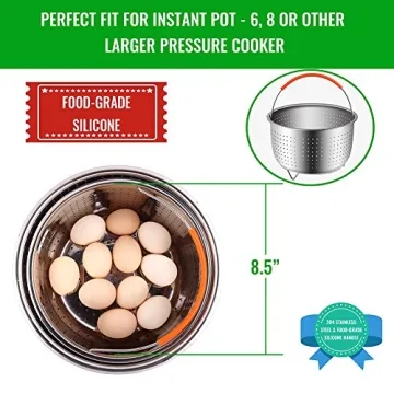 House Again Sturdy Stainless Steel Steamer Basket for Instant Pot