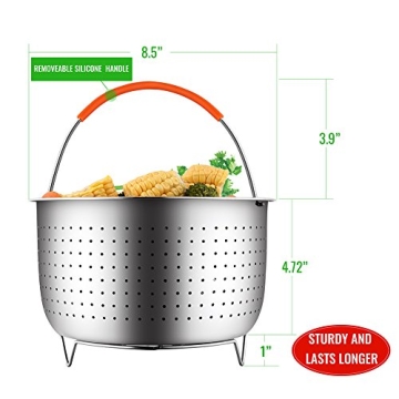House Again Sturdy Stainless Steel Steamer Basket for Instant Pot
