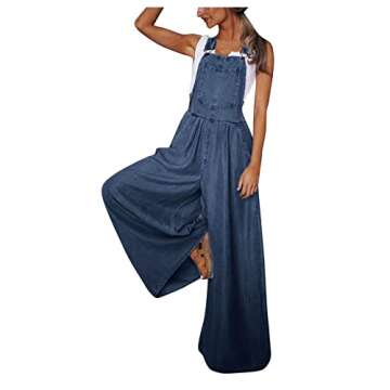 Stylish Women Vintage Denim Jumpsuit for New Year