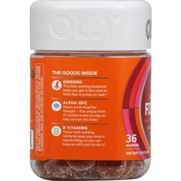 OLLY Laser Focus Gummy with Ginseng & B Vitamins