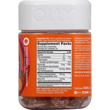 OLLY Laser Focus Gummy with Ginseng & B Vitamins