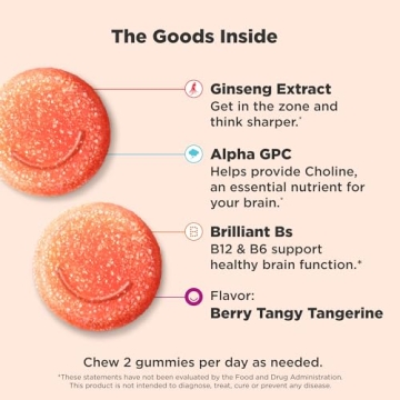 OLLY Laser Focus Gummy with Ginseng & B Vitamins