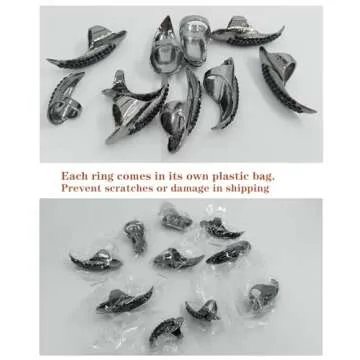 10 Pcs Gothic Punk Claw Ring Set Perfect for Halloween