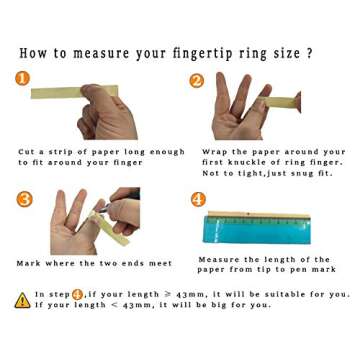 10 Pcs Halloween Costume Claws Fake Nails Ring Set, Bestga Gothic Punk 3 Sizes Crystal Full Finger Rings Paved Paw Bend Fingertip Fingernail Claw Girls Women Men Ring False Easy Long Nails (Black)