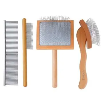 Werduoland Ergonomic Slicker Brush for Long-Haired Dogs
