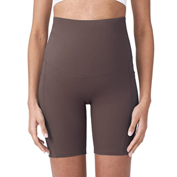 POSHDIVAH Women's Maternity Yoga Shorts Stylish Comfort