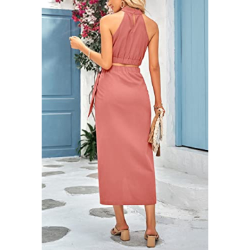 Chic CFLONGE Women's 2 Piece Casual Sleeveless Set