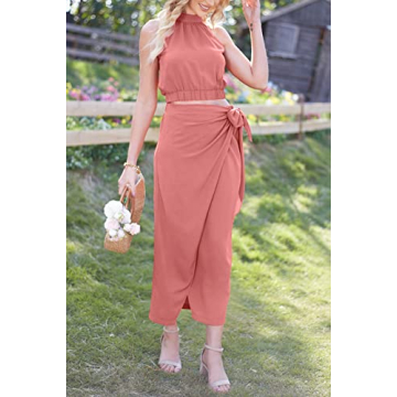 Chic CFLONGE Women's 2 Piece Casual Sleeveless Set