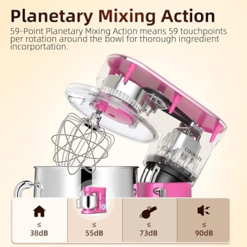 Cooklee 8.5 Qt Stand Mixer for Effortless Baking