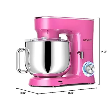 Cooklee 8.5 Qt Stand Mixer for Effortless Baking