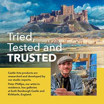 Castle Art Supplies 120 Colored Pencils Set | Quality Soft Core Coloring Pencils for Adults, Professionals and Colorists | Protected and Organized in Presentation Tin Box