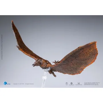 Flameborn Rodan UV Glow Action Figure with Articulation