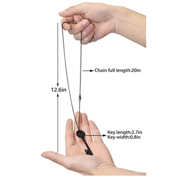 C-ZOFEK Button Key Necklace and Dragonfly Hair Clip