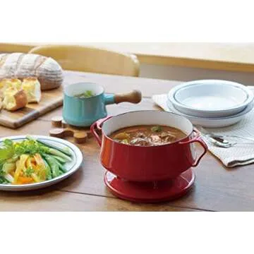 DANSK Enamel Pot Bistro Butter Warmer in White 520030