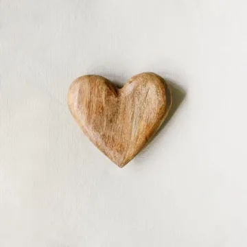 Creative Co-Op Mango Wood Heart for All Occasions