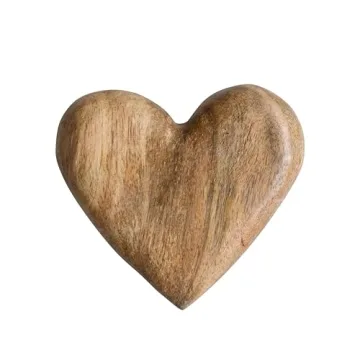 Creative Co-Op Mango Wood Heart for All Occasions