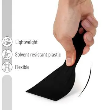 Bates- Putty Knife, 6 Pack, Black, Plastic Paint Scraper, Plastic Scraper, Plastic Putty Knife, Putty Knife Set, Plastic Spreader, Spackle Tool, Plastic Putty Knife Scraper Tool, Putty Scraper
