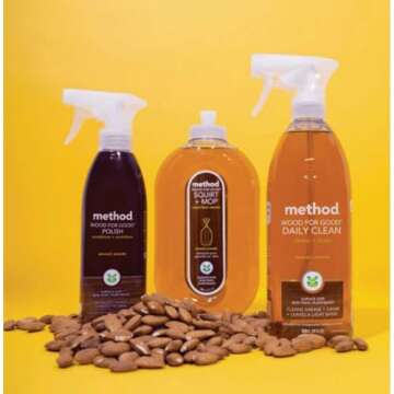 Method Daily Wood Cleaner, Almond, 28 Ounce, 2 pack, Packaging May Vary