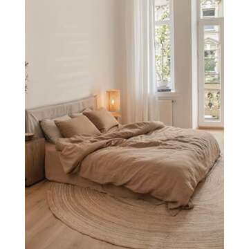 Luxurious 100% Linen Duvet Cover Set - Magic Linen Queen Size