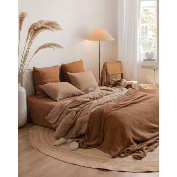 Luxurious 100% Linen Duvet Cover Set - Magic Linen Queen Size