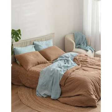 Luxurious 100% Linen Duvet Cover Set - Magic Linen Queen Size