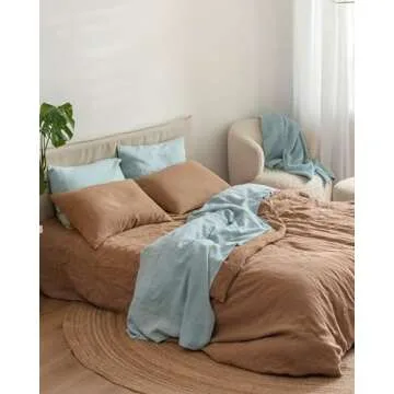 Luxurious 100% Linen Duvet Cover Set - Magic Linen Queen Size