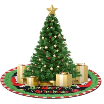 CJYGEGE Merry Christmas Tree Skirt - 48 Inch Cozy Decor