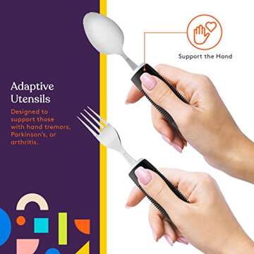 Adaptive Utensils Set for Hand Tremors and Arthritis