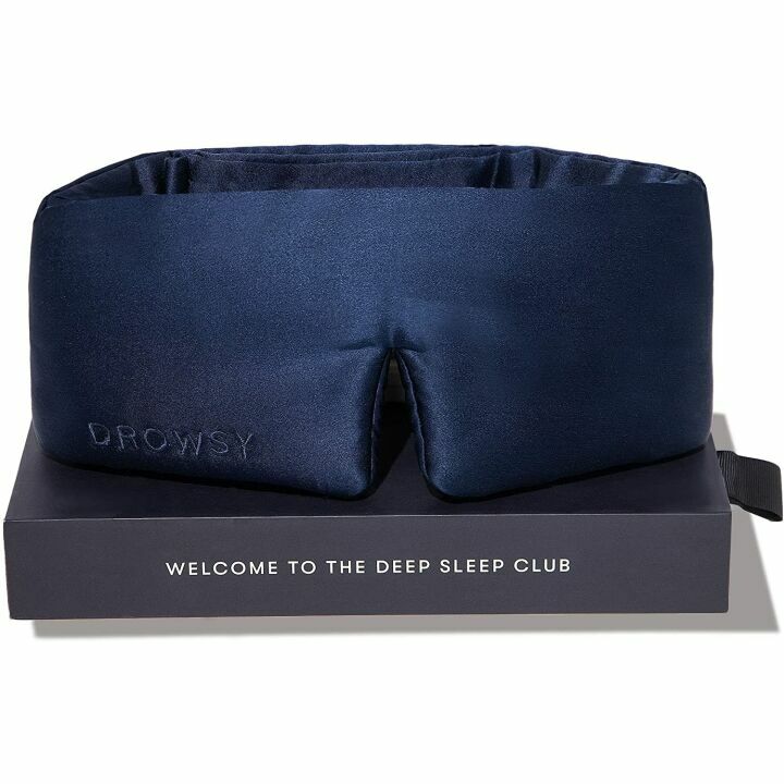 Midnight Blue Silk Sleep Mask for Deep Sleep Therapy