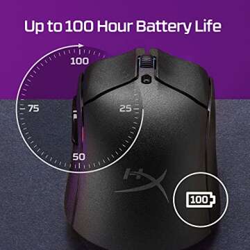 HyperX Pulsefire Haste 2 – Wireless Gaming Mouse- Ultra Lightweight, 61g, 100 Hour Battery Life, D...