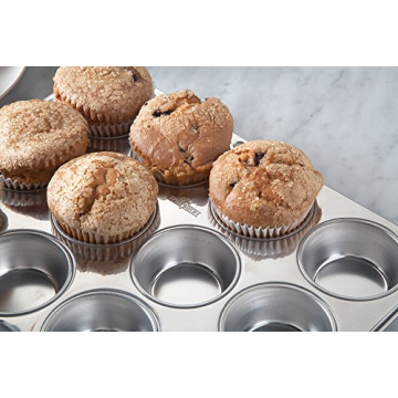 Fox Run Stainless Steel Muffin Pan for Perfect Baking