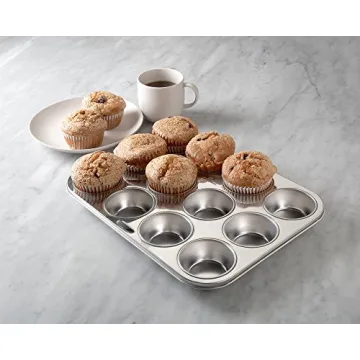 Fox Run Stainless Steel Muffin Pan for Perfect Baking