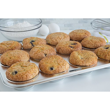 Fox Run Stainless Steel Muffin Pan for Perfect Baking