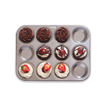 Fox Run Stainless Steel Muffin Pan for Perfect Baking
