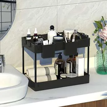 SOYO Versatile 2 Tier Under Sink Organizer and Storage