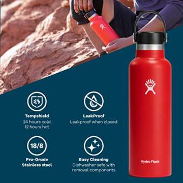 Hydro Flask Standard Flex Cap Stone 21 Oz - Ultimate Insulated Bottle