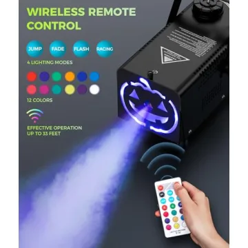 IMONE 500W Fog Machine with 72 LEDs for Parties