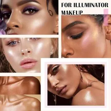 LSxia Illuminating Highlighter Palette for All Skin Tones