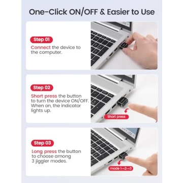 Vaydeer Tiny Mouse Jiggler for Ultimate Productivity