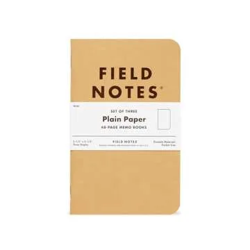 Field Notes: Original Kraft 3-Pack - Plain Paper Memo Books - Blank 48 Page Pocket Notebooks - 3.5" x 5.5"