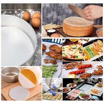 200 Eco-Friendly Baking Circles - 6 Inch Parchment Paper