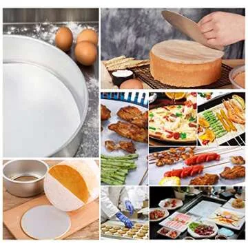 200 Eco-Friendly Baking Circles - 6 Inch Parchment Paper