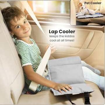 Car Seat Cooling Pad, Stroller Cooling Pad with Ice Pack for Babies Toddler and Kids, Sun and Heat Cover Protector for Summer Carseat Cooler Liner