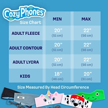 CozyPhones Kids Headphones Soft Fleece Design for Travel