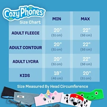 CozyPhones Kids Headphones Soft Fleece Design for Travel