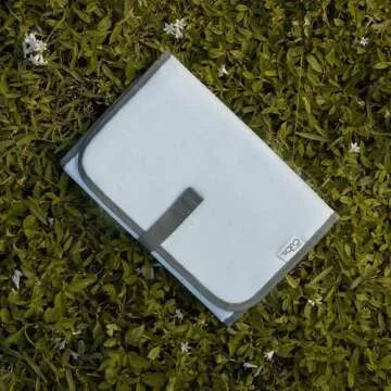 Comfy Cubs Baby Changing Pad Compact Size - Waterproof Diaper Changing Mat with Cushioned Pillow - Soft & Lightweight, Foldable Design for Travel - Stylish Design for Boys and Girls - Sea Blue