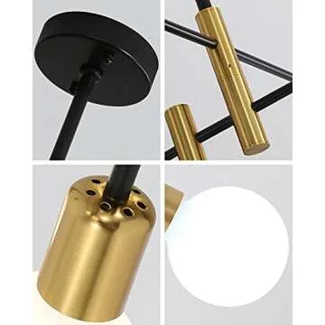 Lanmate Sputnik Chandelier - 6-Light Modern Fixture